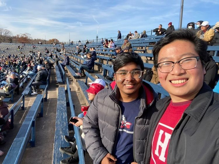 Aranyo Ray at Harvard Yale game