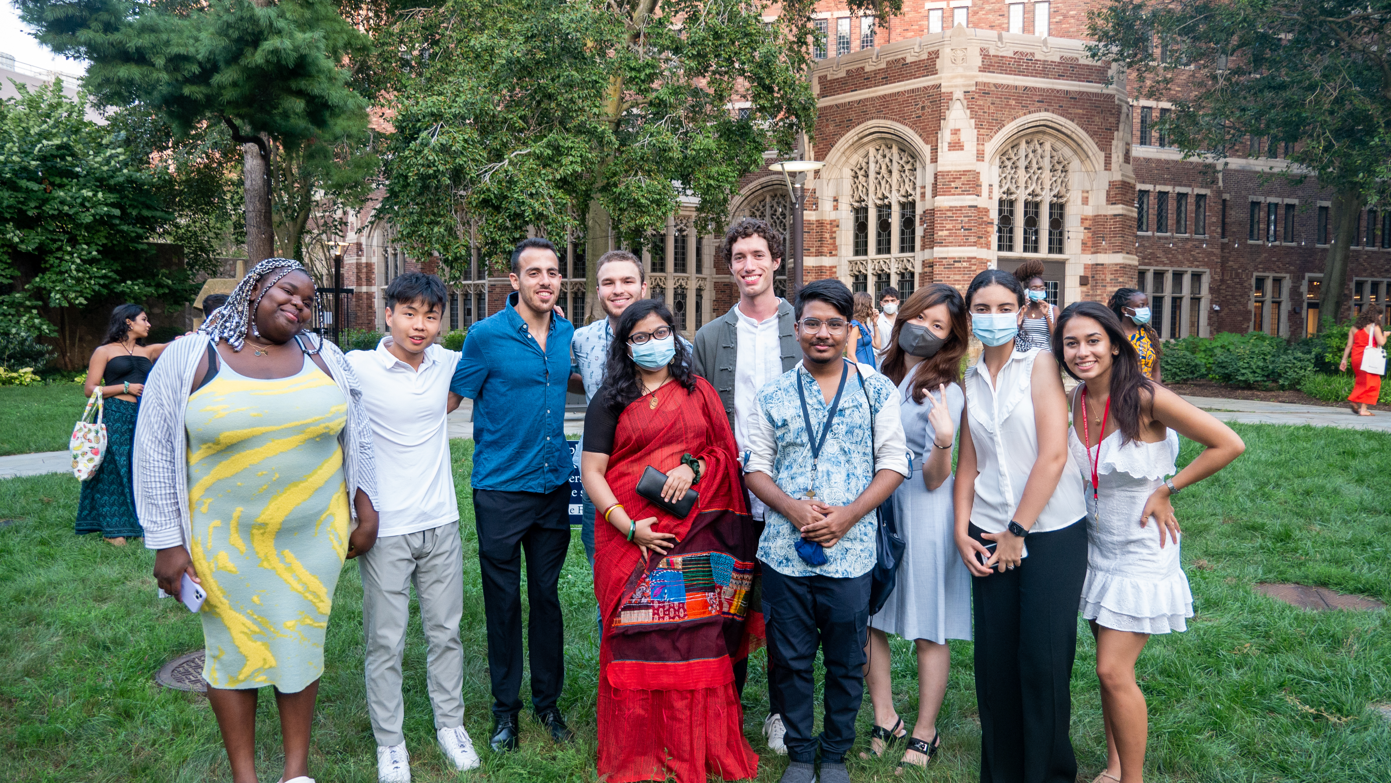 Aranyo Ray group photo on Yale campus